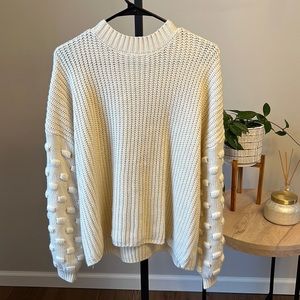 Pink Lily Cream Sweater